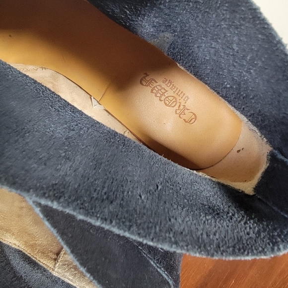 Crown Vintage Rita Suede Ankle Boots Stavked Heels Size 6.5 - Picture 14 of 16